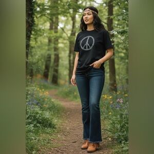 LA Pop Art Black T-Shirt